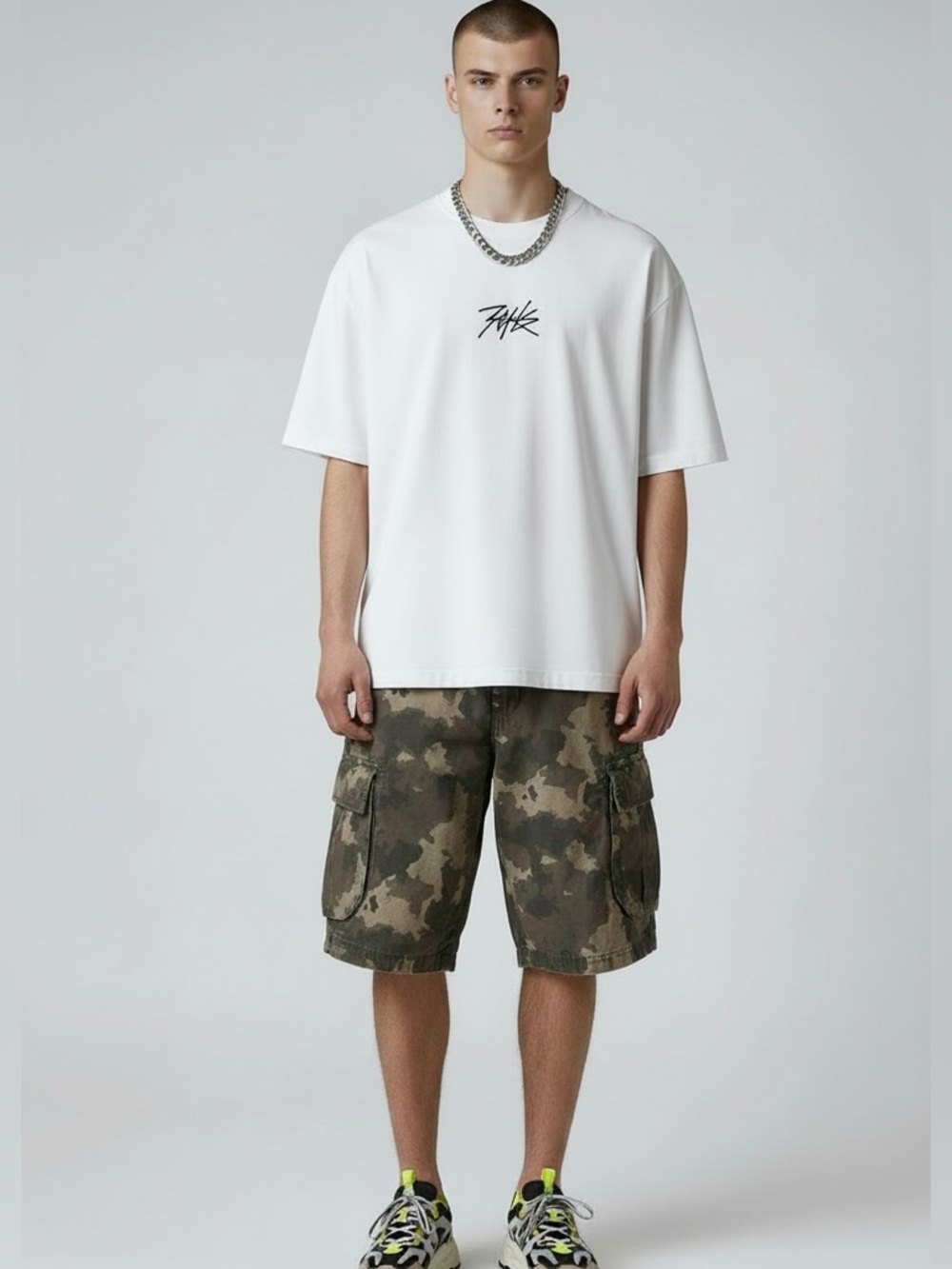 Stronghold Ripstop Camo Cargo Shorts W32 Utility Streetwear Tactical Venice CA